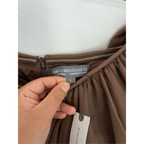 Nikita Mhaisalkar Off-The-Shoulder Bubble Dress Size Small NWT - Picture 3 of 9